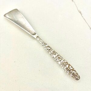 Vintage Repousse Sterling Silver shoe horn